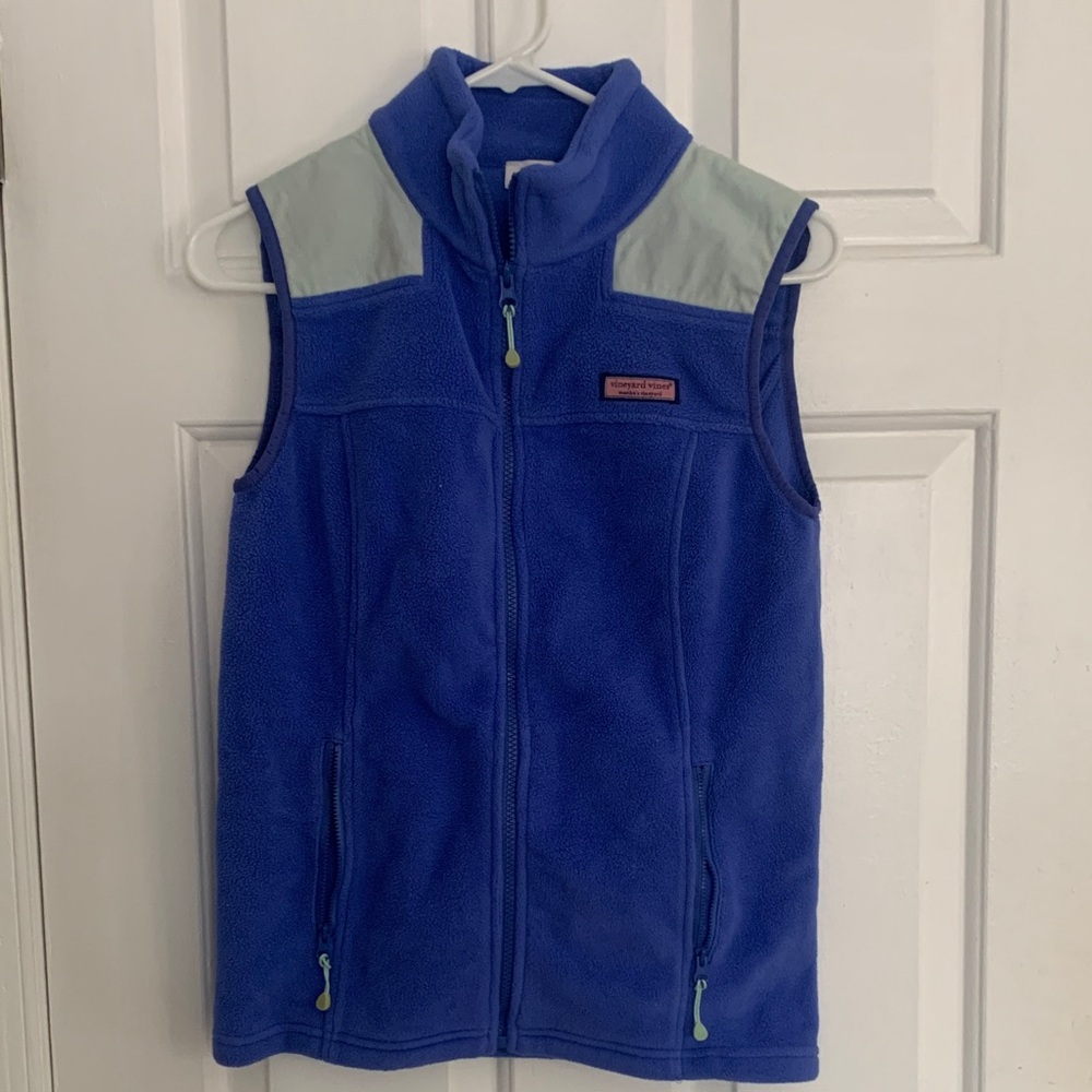 Vineyard Vines Blue Fleece Vest